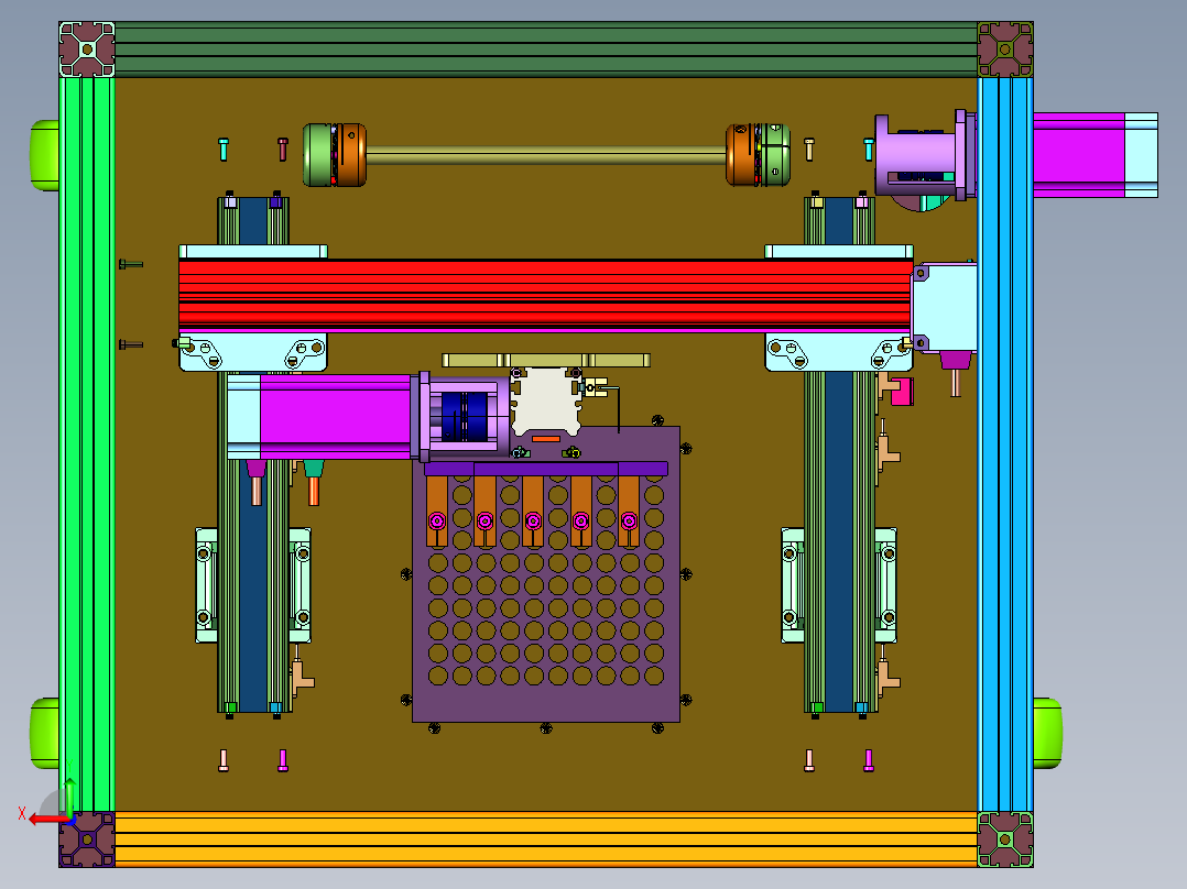 化学实验用试管烘干装置后视图