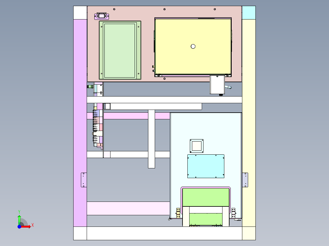 包装材料自动裁切废屑收集机 PCC-301前视图
