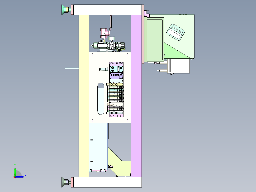 包装材料自动裁切废屑收集机 PCC-301左视图