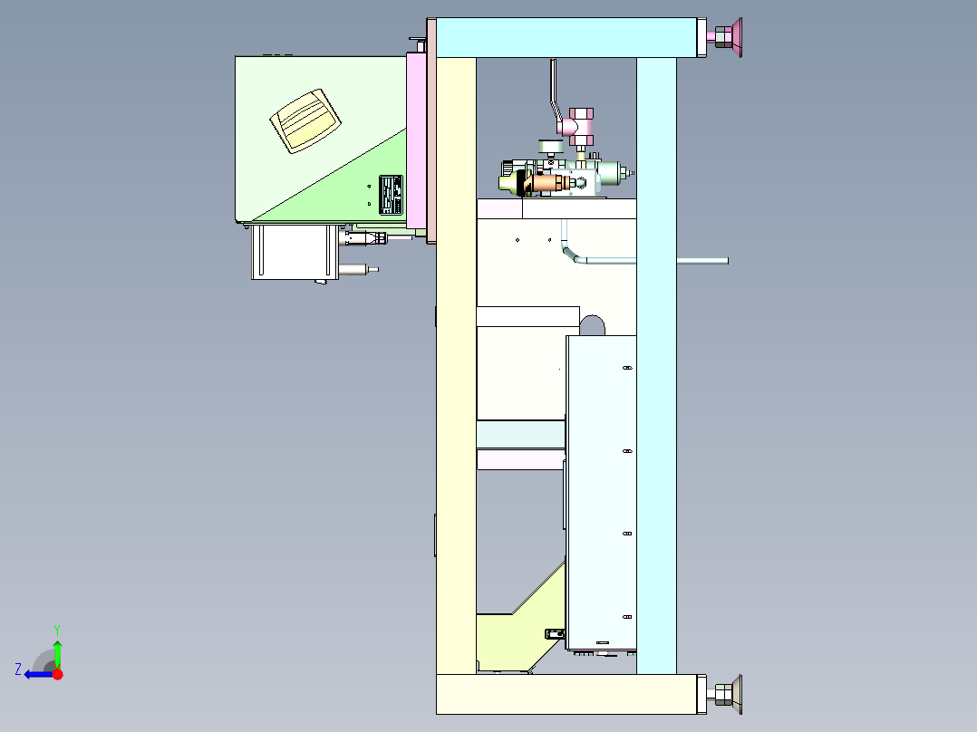 包装材料自动裁切废屑收集机 PCC-301右视图