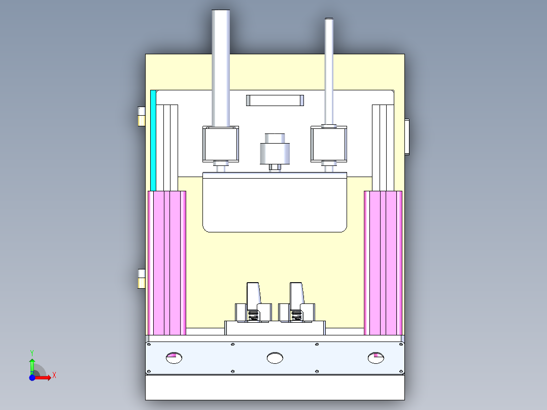 塑胶卡簧装配机前视图