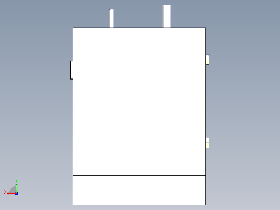 塑胶卡簧装配机后视图
