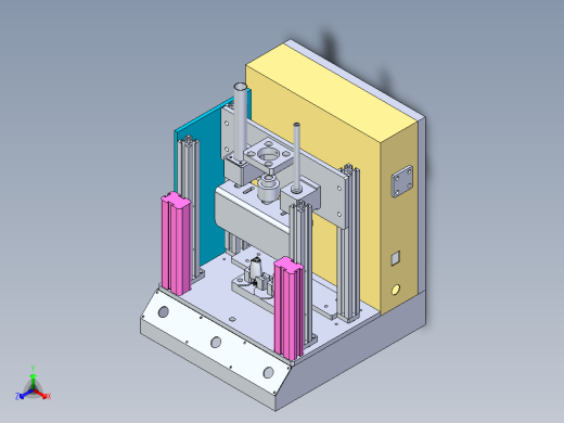 塑胶卡簧装配机正等轴测缩略图
