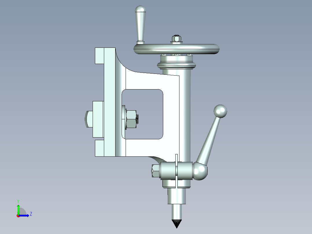 B2005145-车床尾座左视图