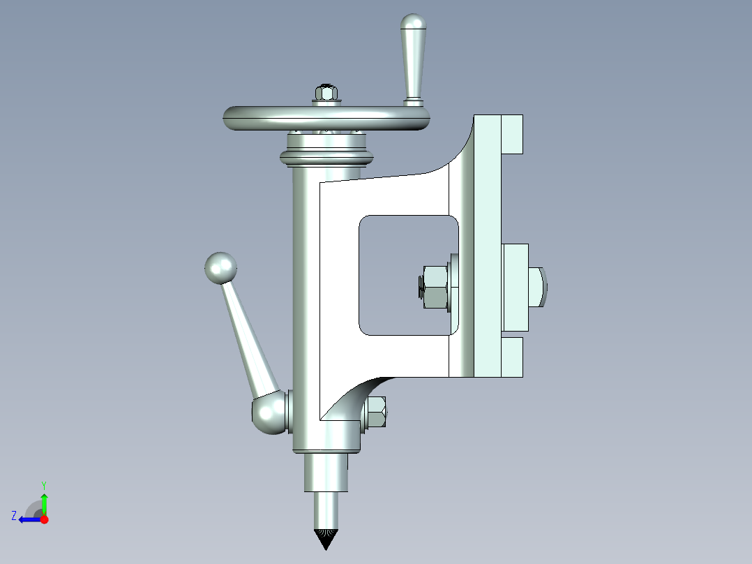 B2005145-车床尾座右视图