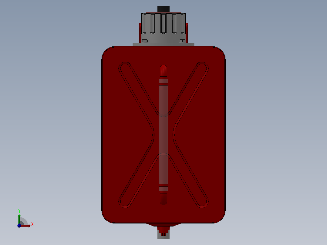 液压油箱3YZ15.1-1前视图