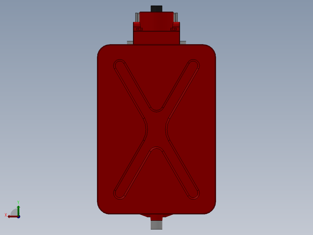 液压油箱3YZ15.1-1后视图