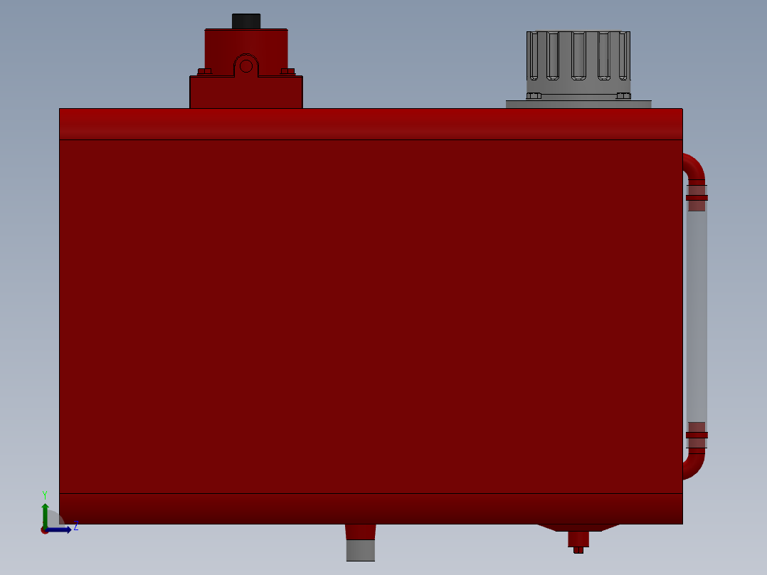 液压油箱3YZ15.1-1左视图