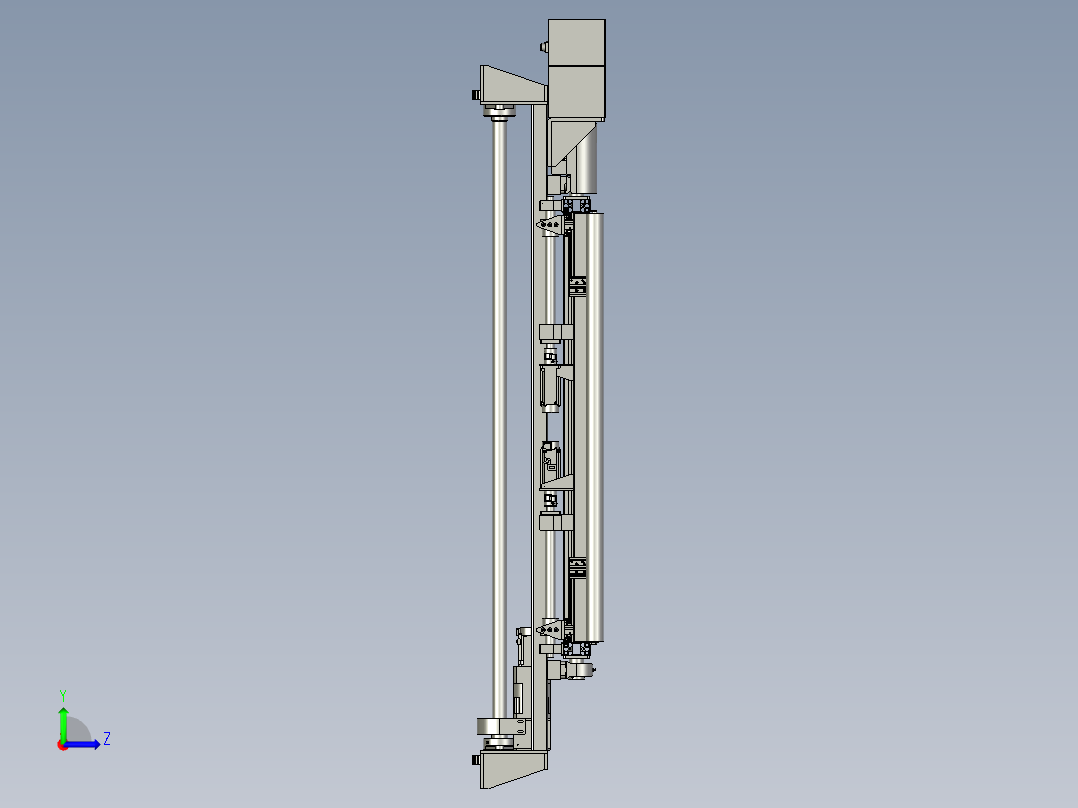 HX2115-02-06-00翻转台行走左视图