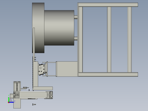 旋转坡道出料与检测总成左视缩略图