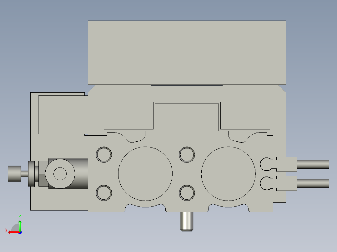 MXS16-40气缸装配后视图