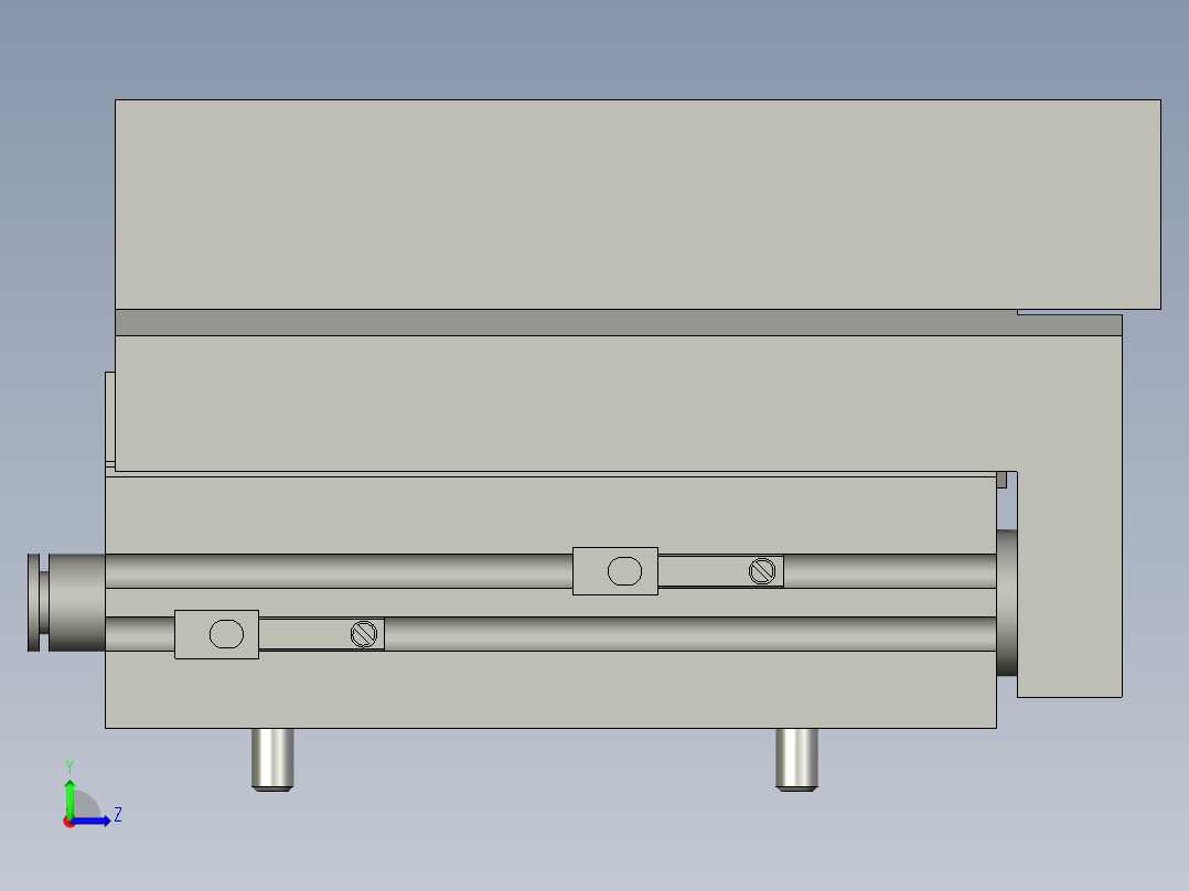 MXS16-40气缸装配左视图