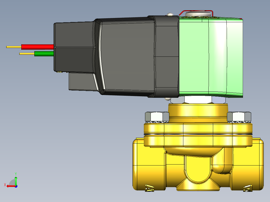 电磁阀 100-240 交流直流后视图