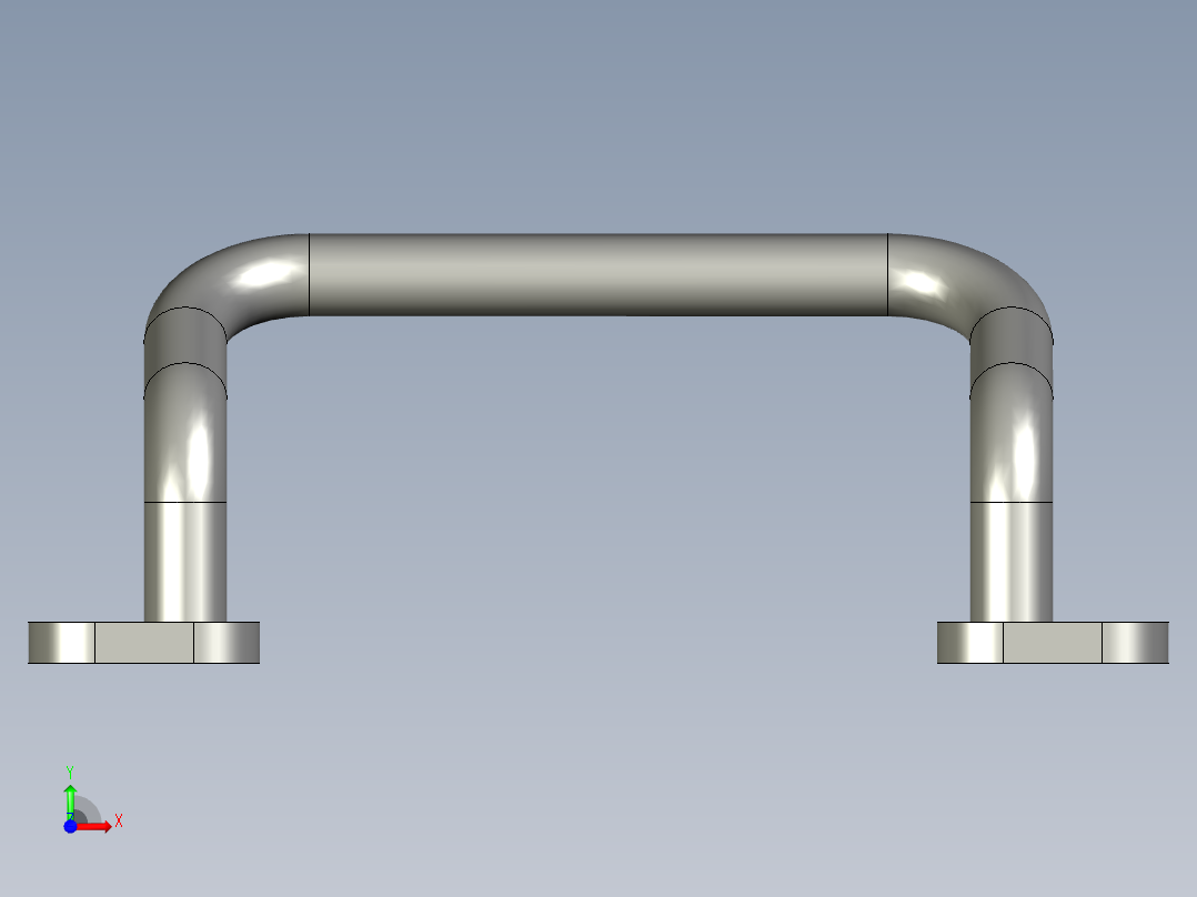 门拉手UHFNGG100-G前视图