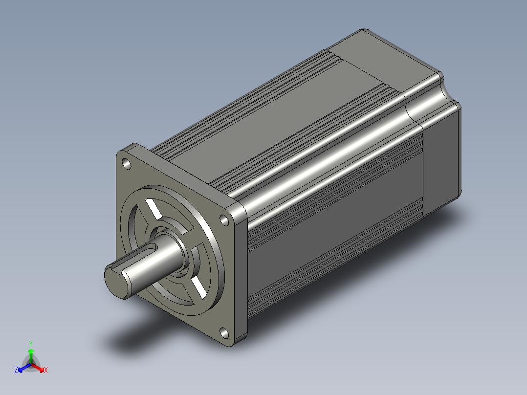 松下伺服电机MHMD04A主视图