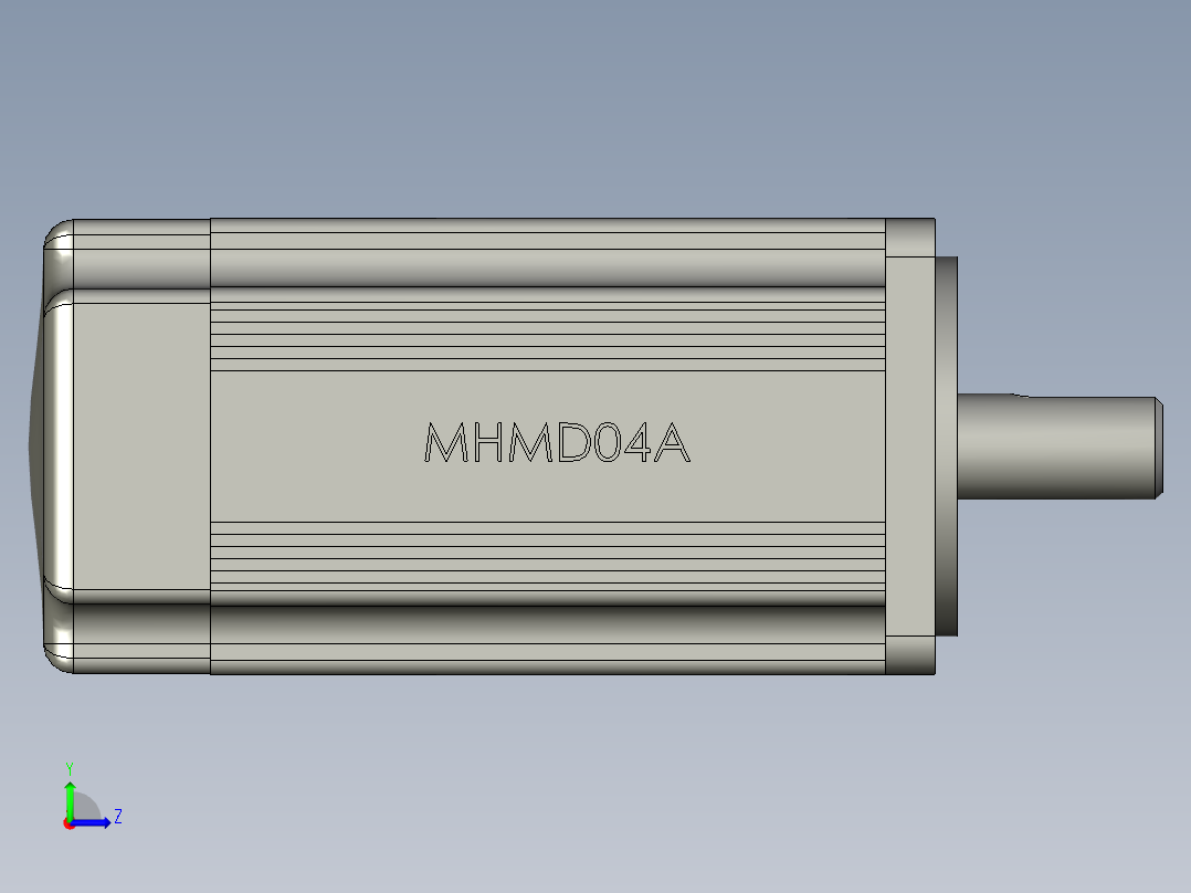 松下伺服电机MHMD04A左视图
