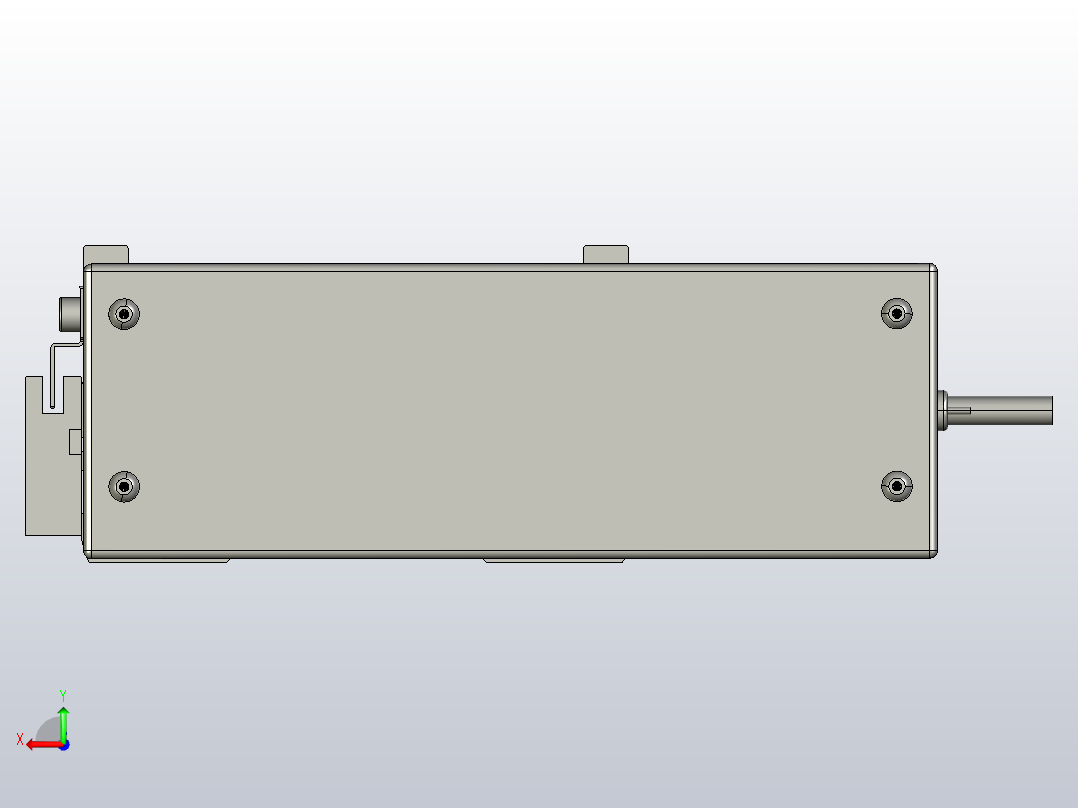 SYS14-700-BL-200W滚珠花健、支撑座、滚珠丝杠、交叉导轨、直线模组.STEP后视图