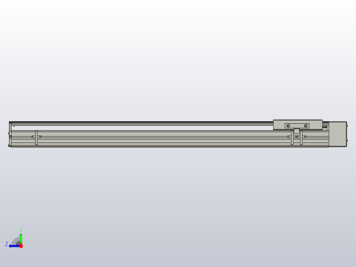 SYS14-700-BL-200W滚珠花健、支撑座、滚珠丝杠、交叉导轨、直线模组.STEP右视缩略图