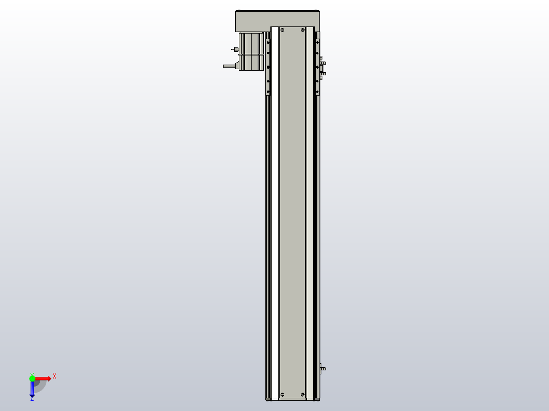 SYS14-700-BL-200W滚珠花健、支撑座、滚珠丝杠、交叉导轨、直线模组.STEP俯视图
