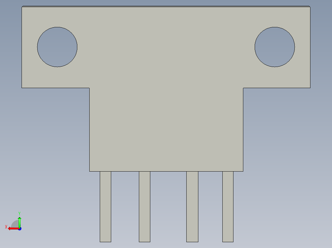 BS5-L2M光电开关后视图