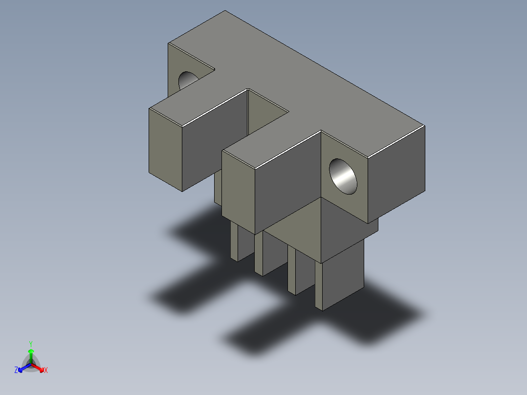 BS5-L2M光电开关正等轴测图