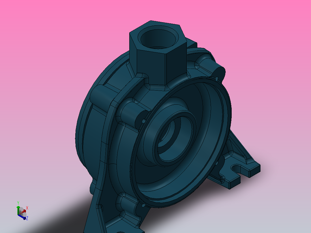 多级泵电机支架CM 120水泵主视图