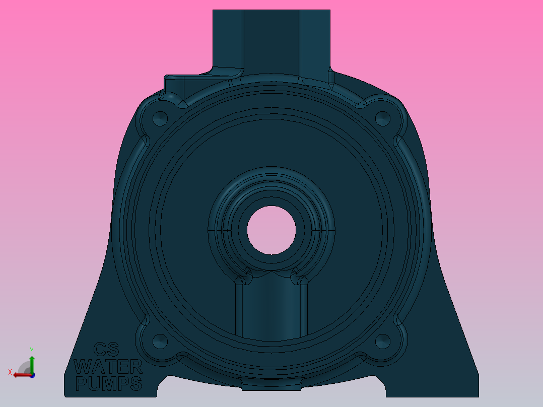 多级泵电机支架CM 120水泵后视图