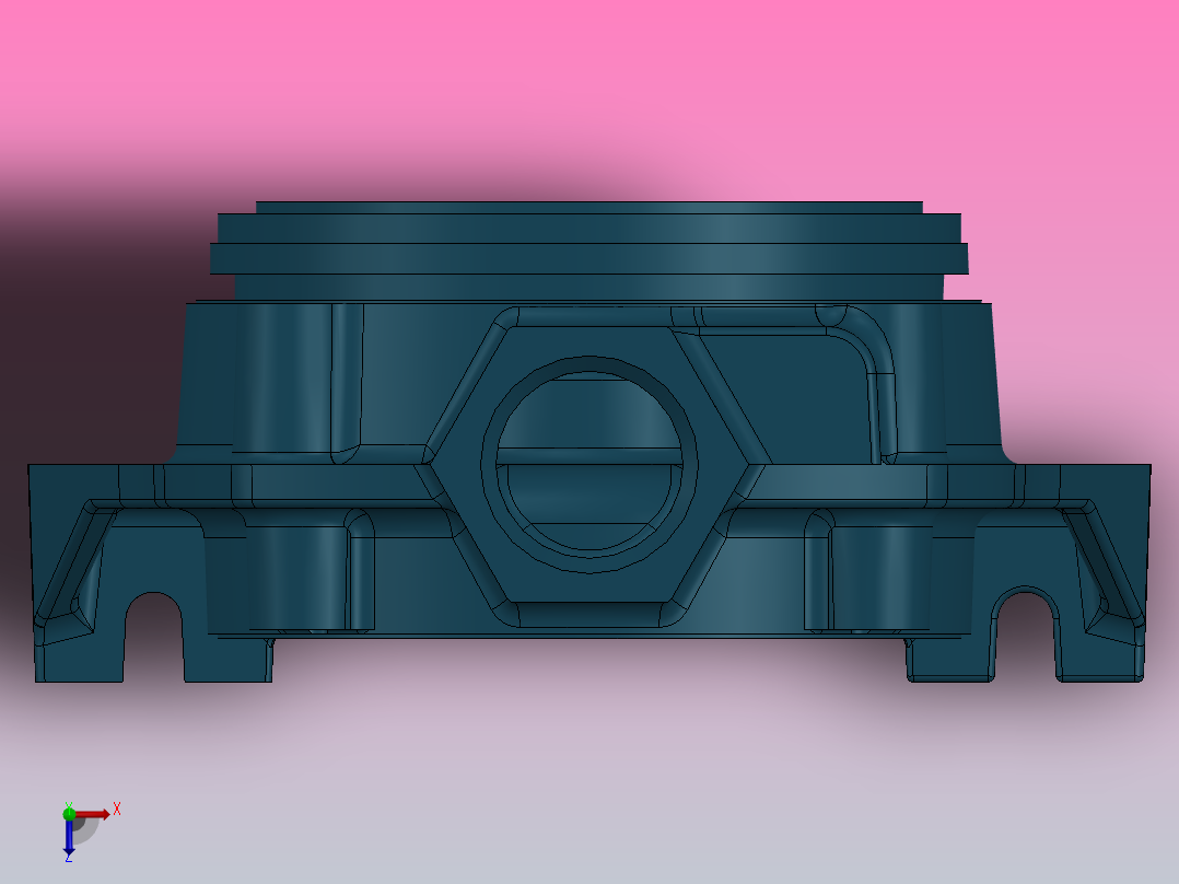 多级泵电机支架CM 120水泵俯视图