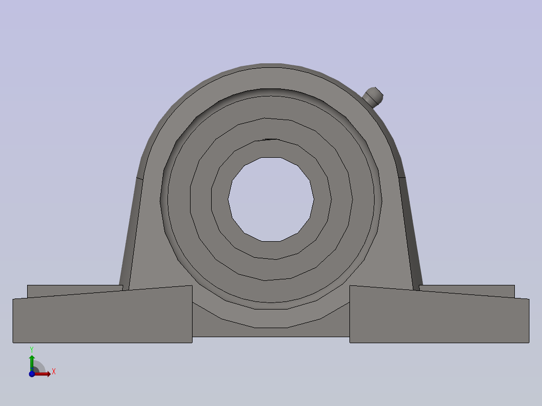 -GB／T7810-1995-带立式座轴承  [UCP306]前视图