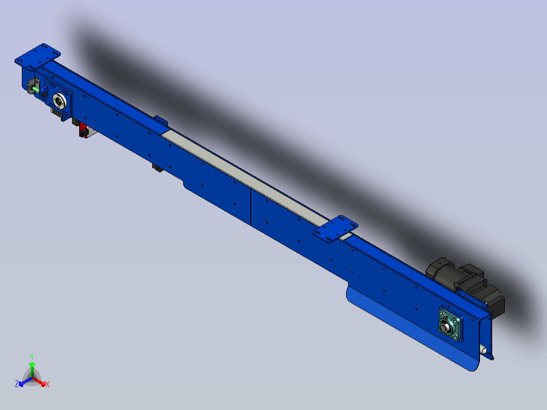 自动链条输送机正等轴测图