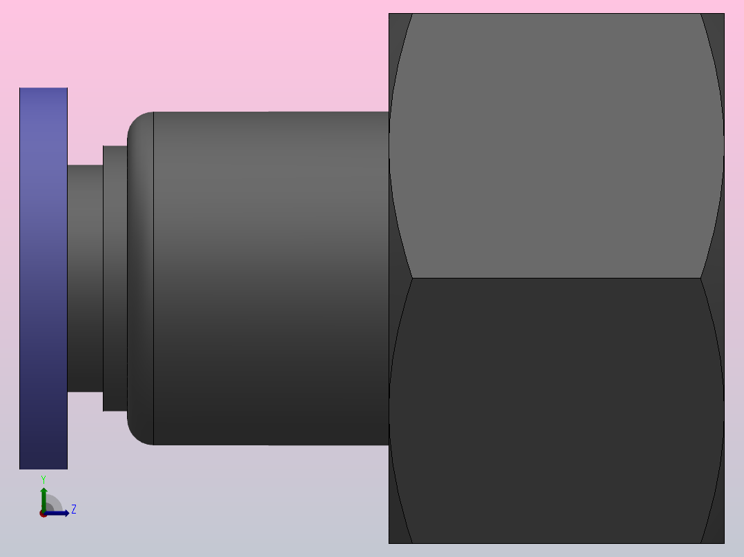 IPCF-N 内螺纹直通-NPT螺纹_IPCF5∕16-NO3左视图