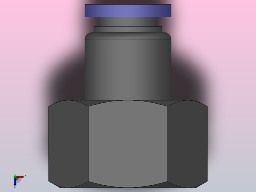 IPCF-N 内螺纹直通-NPT螺纹_IPCF5∕16-NO3俯视缩略图