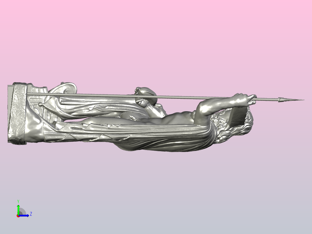 3D打印海王星左视图