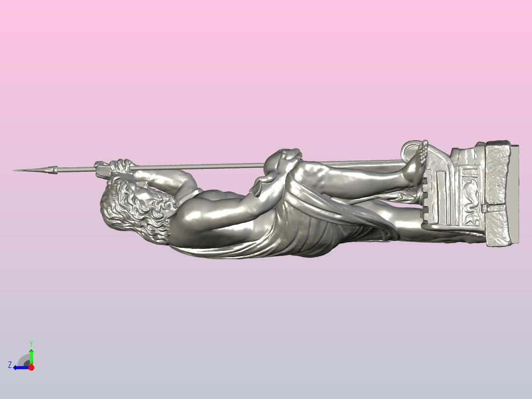 3D打印海王星右视图