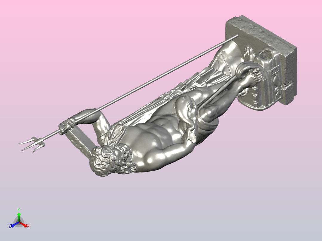 3D打印海王星正等轴测图