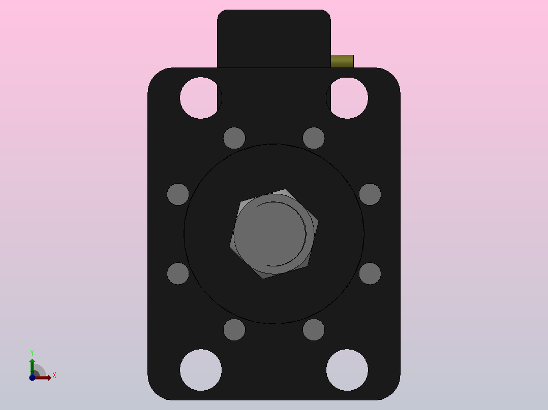 MPT-30T系列标准型[MPT-150-200-5-30T-M1-S1-0°]可调型气压增压缸前视图