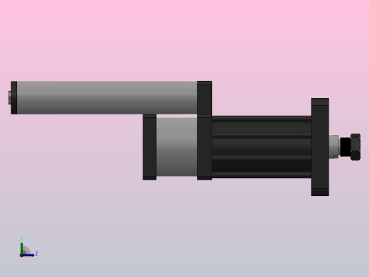 MPT-30T系列标准型[MPT-150-200-5-30T-M1-S1-0°]可调型气压增压缸左视缩略图