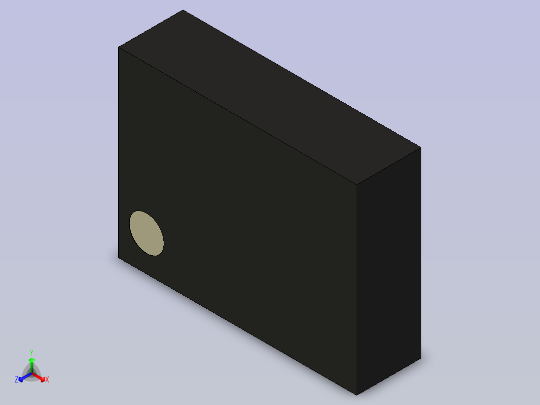 2439.5 MHz BAW滤波器的3D模型，尺寸1.70 x 1.30 x 0.46 mm，可用带宽74 MHz。正等轴测图