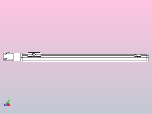 滚珠丝杠直线轴内置导轨TPA-GCR-80-1610C-L800-M-M40-N3右视缩略图