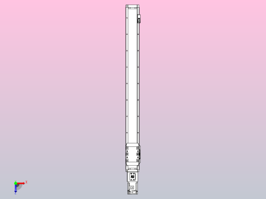 滚珠丝杠直线轴内置导轨TPA-GCR-80-1610C-L800-M-M40-N3俯视缩略图