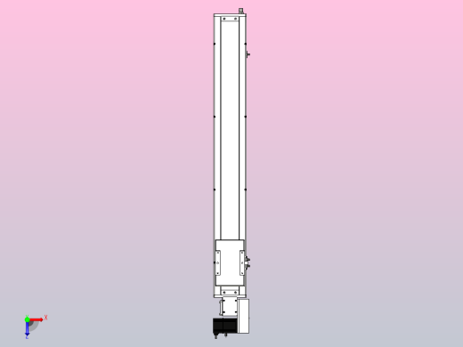 SCM14-850-R滚珠花健、支撑座、滚珠丝杠、交叉导轨、直线模组俯视缩略图