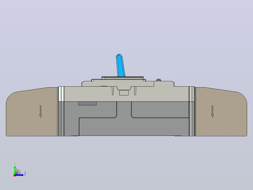 NM5LE-400 3P剩余电流动作断路器三维模型202401左视缩略图