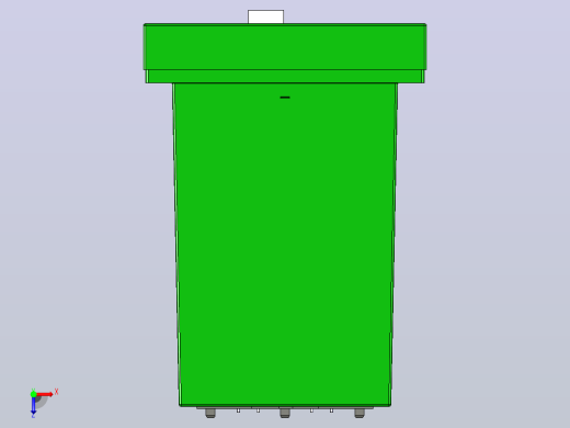 垃圾箱 垃圾处理设备smart-dustbin-automated-plastic-body-模型格式为 catia俯视缩略图