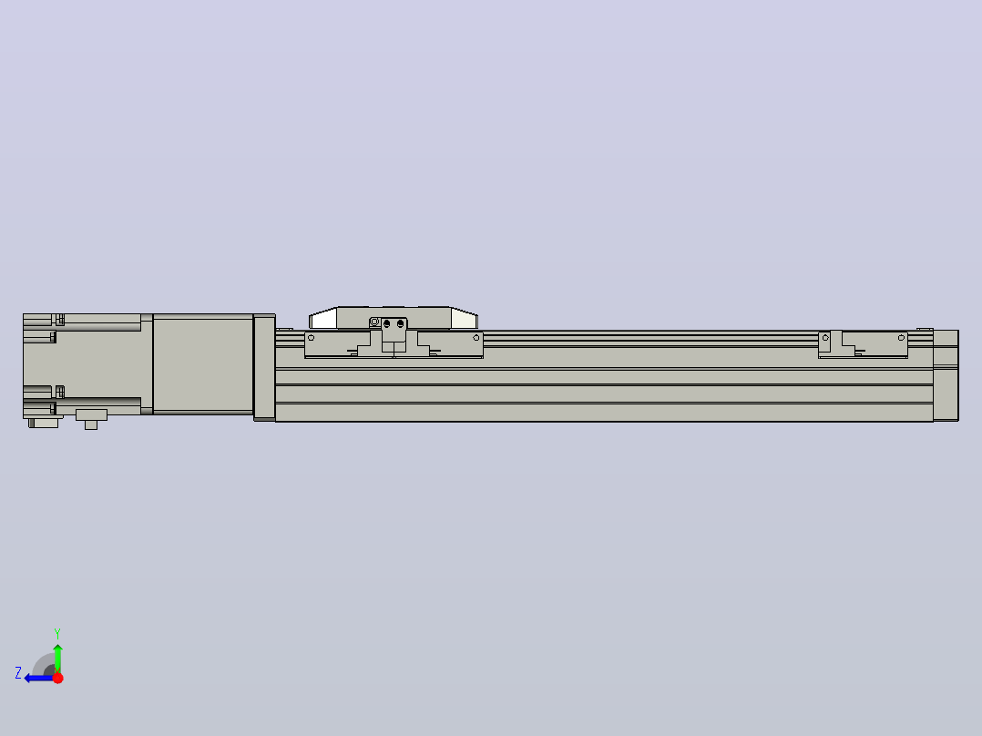 滚珠丝杠直线轴内置导轨TPA-GCR-65-1610C-L250-M-M40-N3右视图