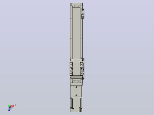 滚珠丝杠直线轴内置导轨TPA-GCR-65-1610C-L250-M-M40-N3俯视缩略图