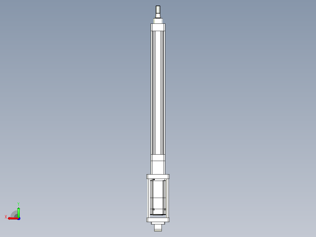 轻载电动缸TPA-ESR40-1210C-L350-M-CA-W-P40-C3后视图