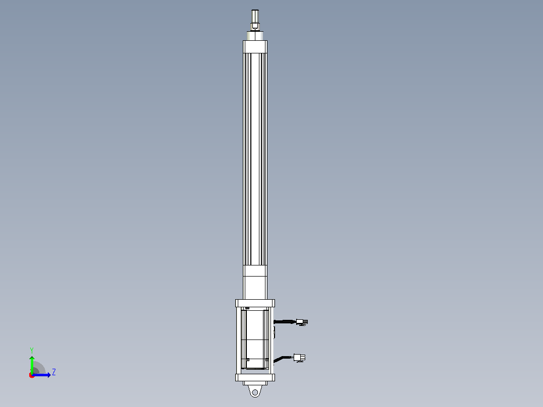 轻载电动缸TPA-ESR40-1210C-L350-M-CA-W-P40-C3左视图