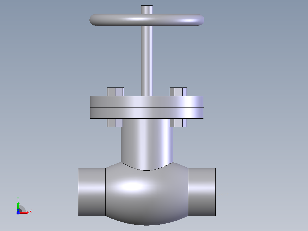 globe valve (asme b16.34) bw -150-2500阀前视图
