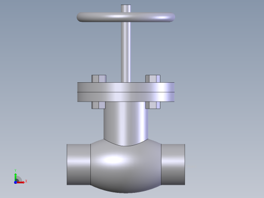 globe valve (asme b16.34) bw -150-2500阀前视缩略图