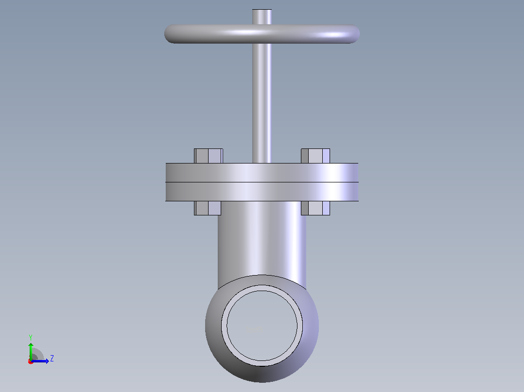 globe valve (asme b16.34) bw -150-2500阀左视图